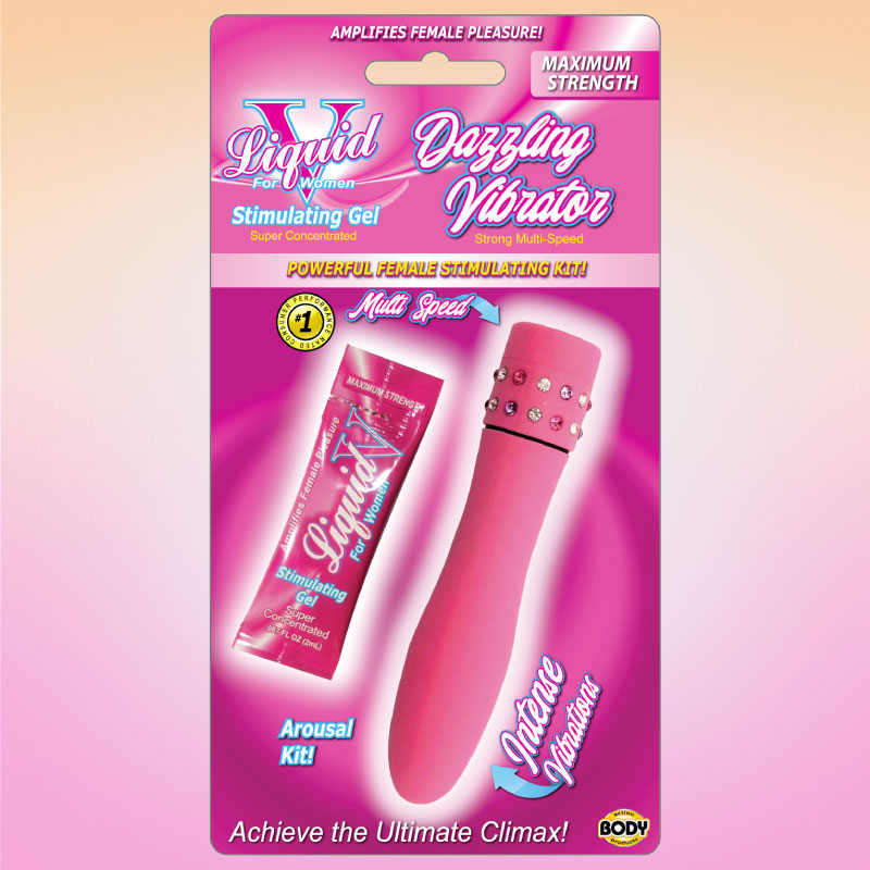 Liquid V Dazzling Vibrator Stimulating Kit