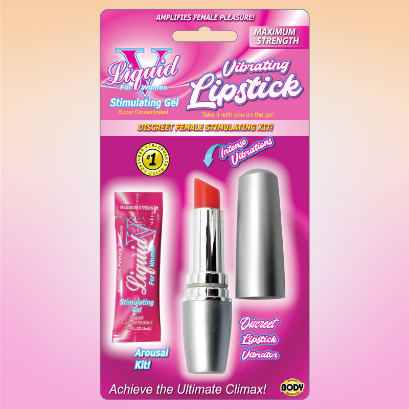 Liquid V Vibrating Lipstick Stimulating Kit  Body Action Products