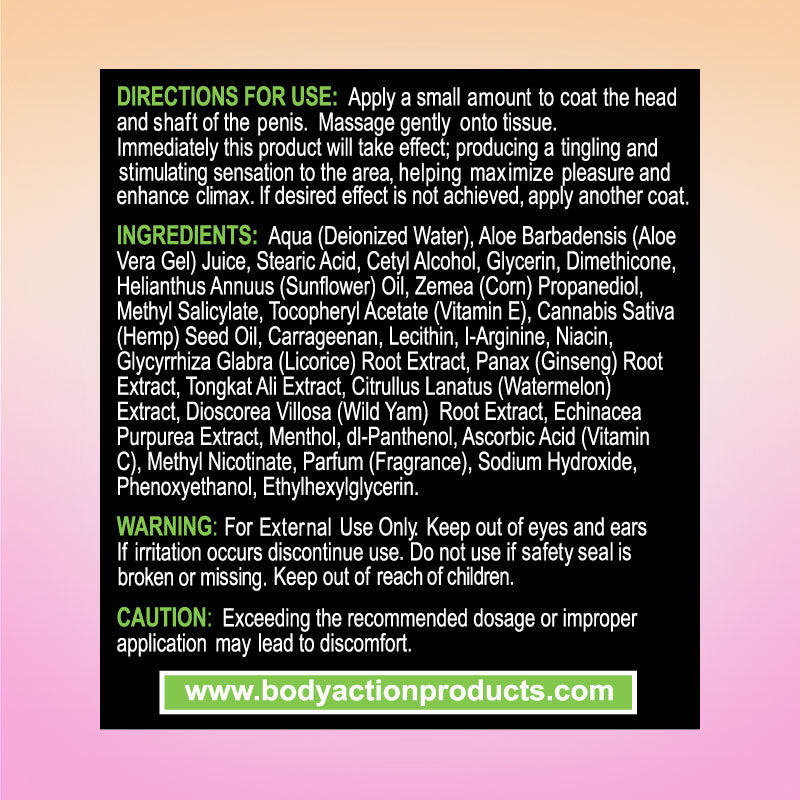 HemPleasure for Men 1/2 oz. bottle