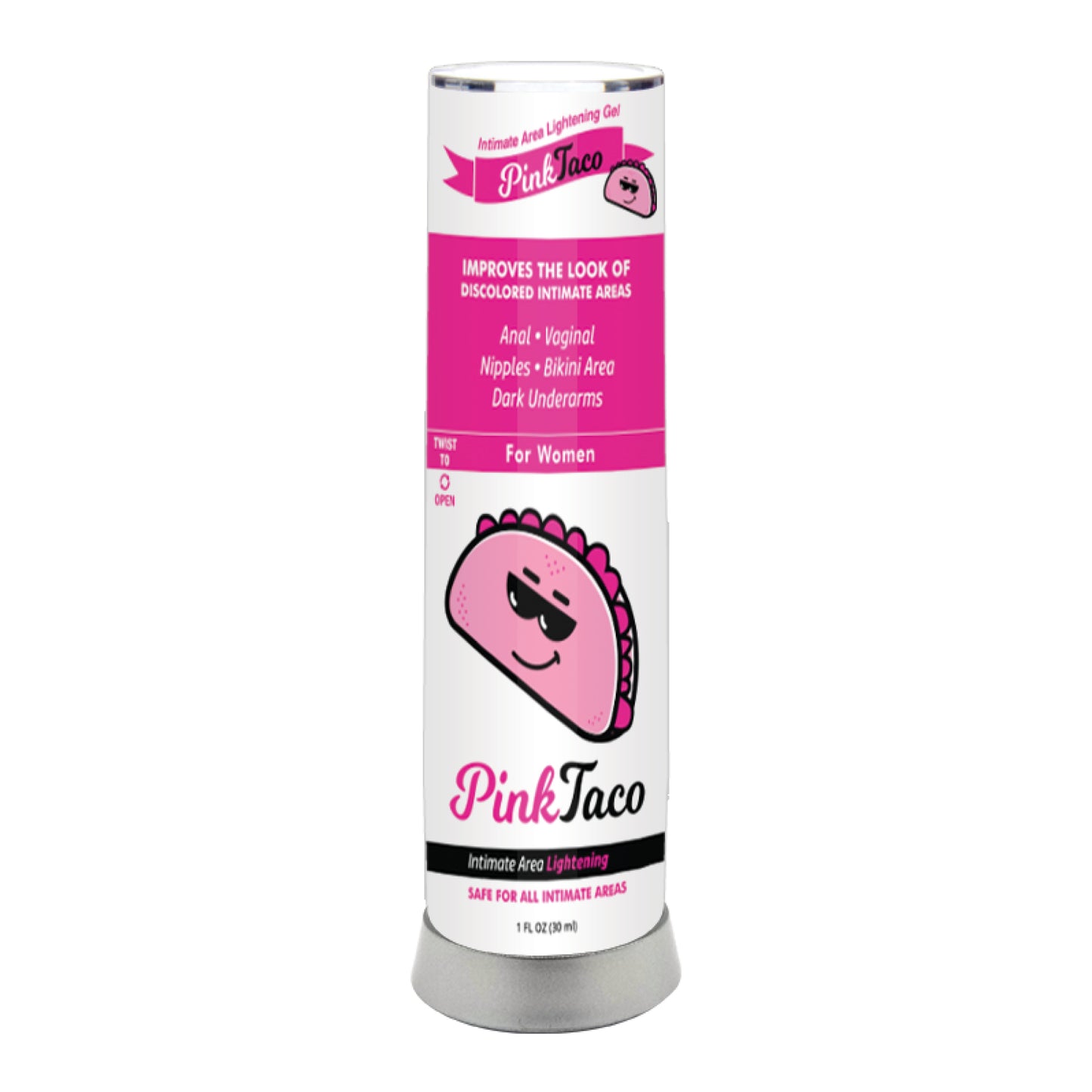 Pink Taco Intimate Area Lightening Gel 1 oz. bottle