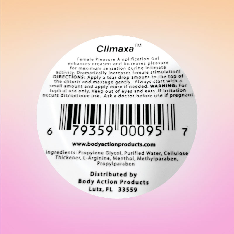 Climaxa Stimulating Gel 1/2 oz. Jar