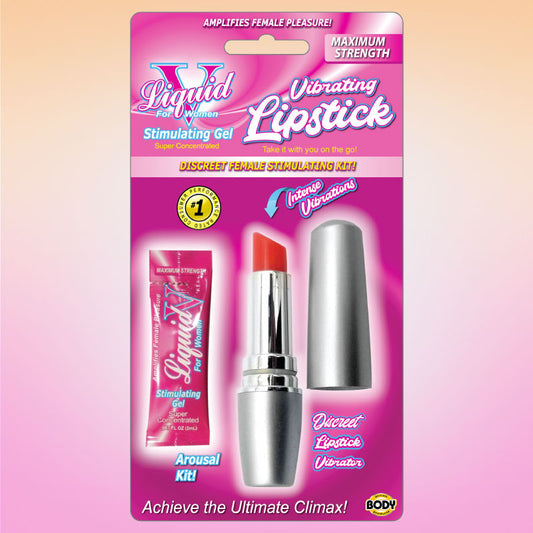 Liquid V Vibrating Lipstick Stimulating Kit